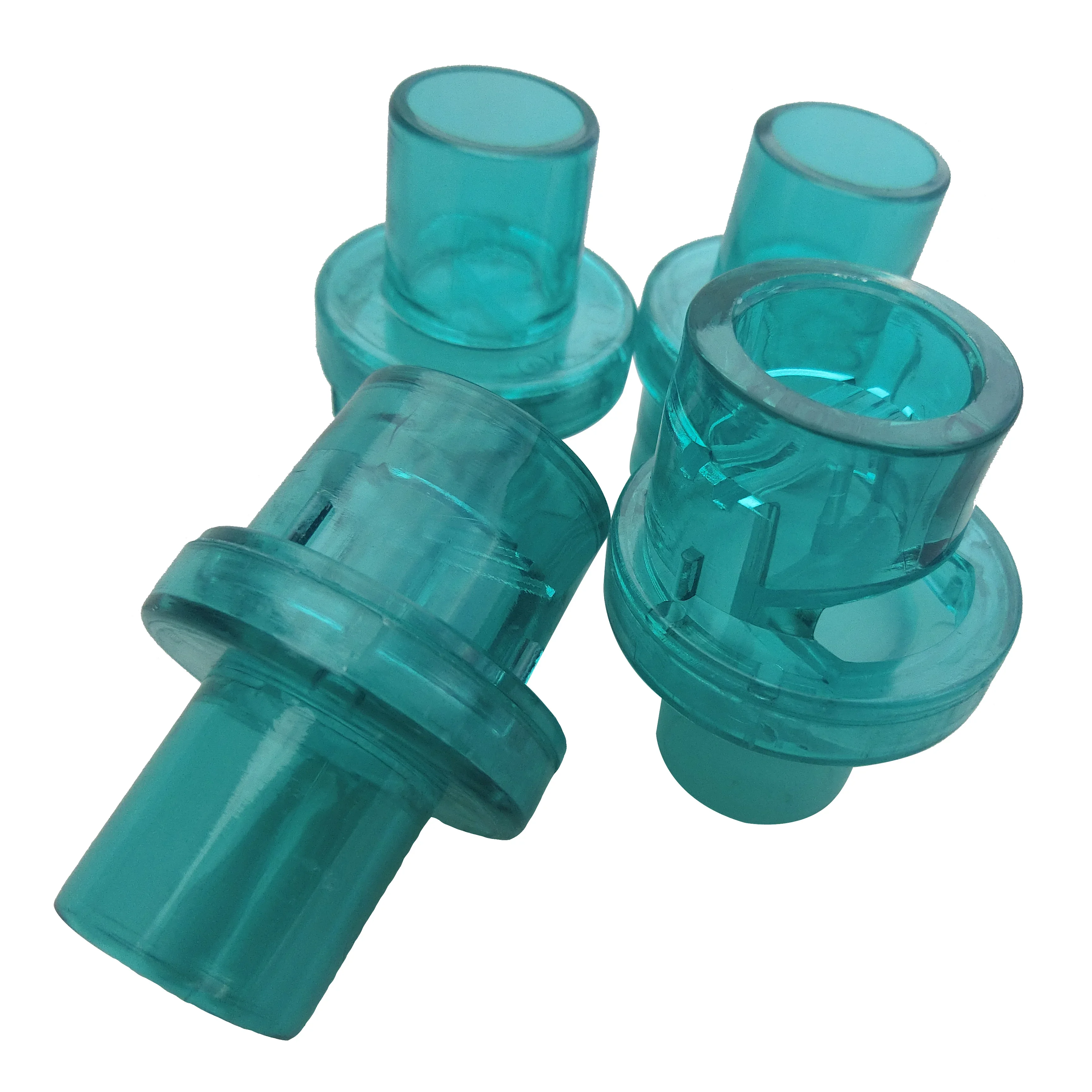 100Pcs/Pack Plastic One-way Valve CPR Filter For Training Mask Dia 22mm Green Color Replacement Valves For Emergency