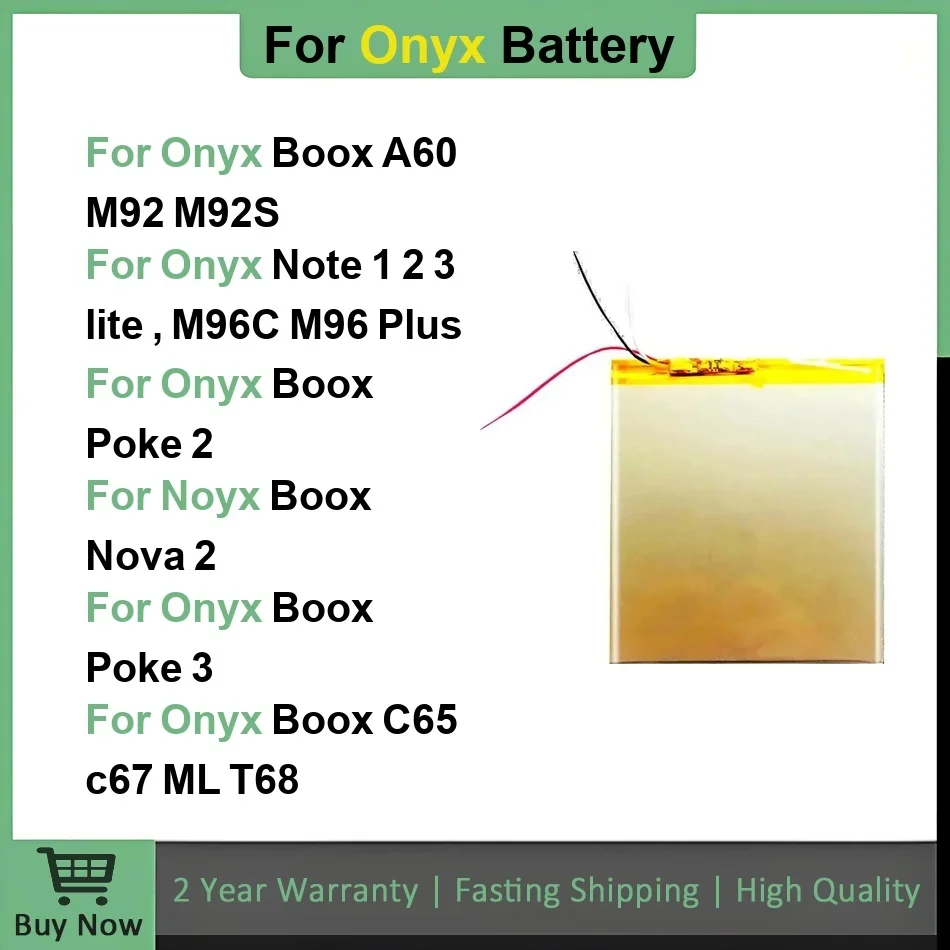 2588158 306483 بطارية لأونيكس بوكس نوفا بوك 2 3 نوت لايت ماكس 2 M96C M96 زائد C65 C67 ML T68