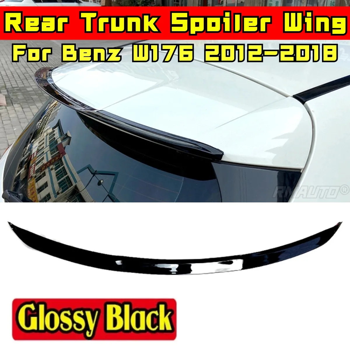 

Car Rear Roof Spoiler Body Kit Car Rear Spoiler Wing For Mercedes Benz A-Class Hatchback A180 A200 W176 A200 A250 A260 2012-2018