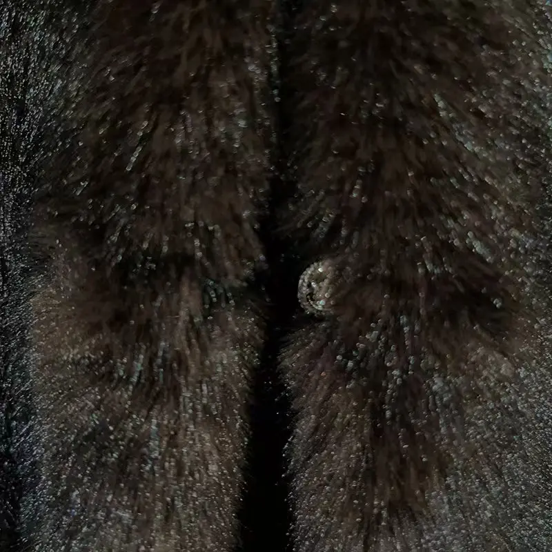 سترة نسائية صديقة للبيئة خالية من الفرو وياقة أنيقة غير رسمية متعددة الاستخدامات ملابس خارجية دافئة لموسم الخريف/الشتاء وصل حديثًا 2025