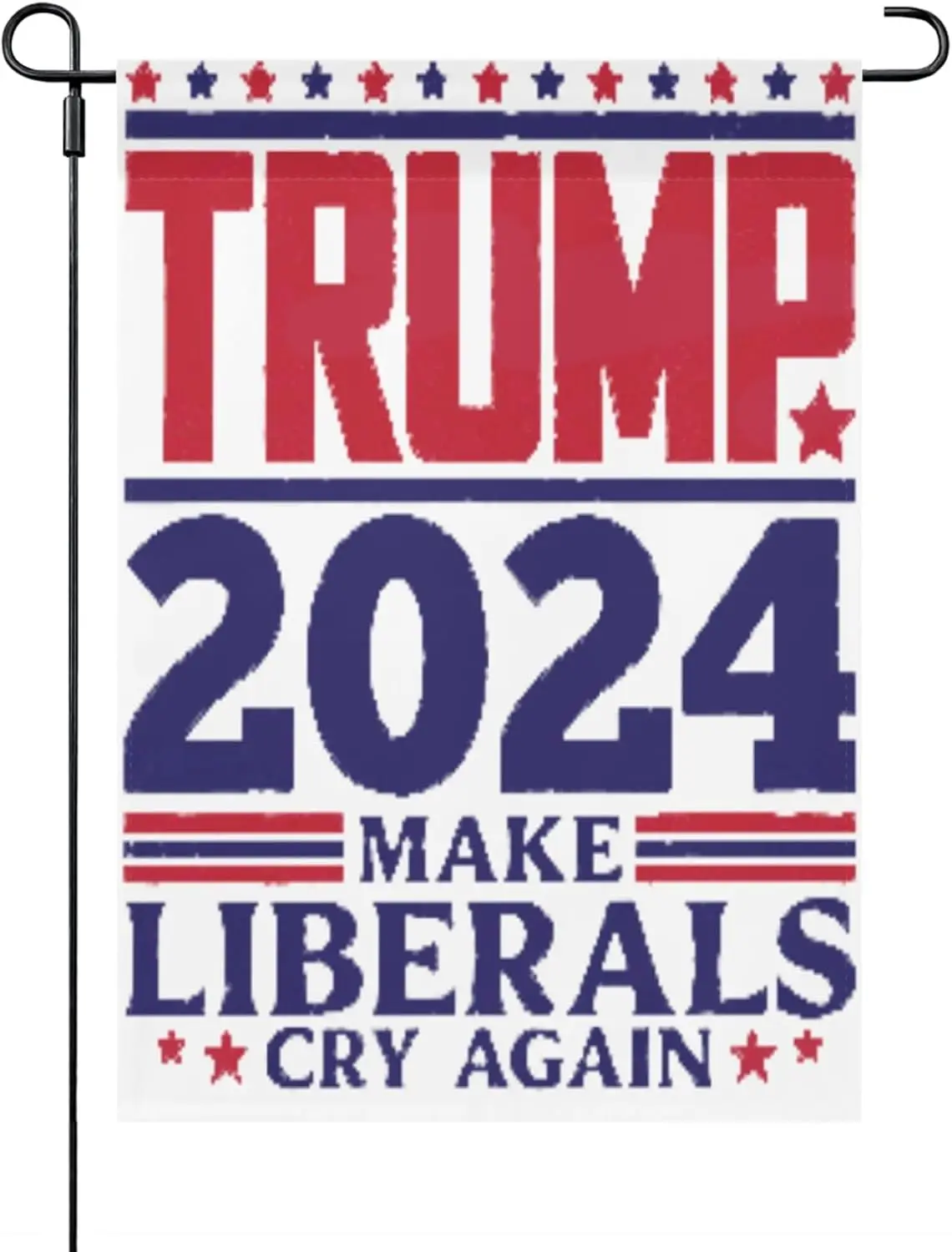 Трамп 2024, пусть либерцы снова плачут, флаги Ярда, один размер, винтажный Забавный Садовый флаг, двусторонние деревенские садовые флаги