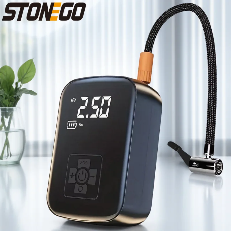 

Wireless Digital LCD Car Air Compressor Pump for Motorcycle Bicycle Boat Inflatable Tire Ball