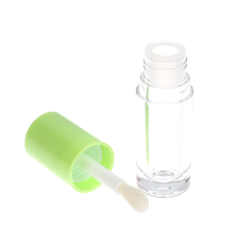 Tubo per lucidalabbra da 6ml Mini flacone per lucidalabbra portatile vuoto tubi per smalto per labbra trasparenti contenitore per imballaggio cosmetico rotondo per piccoli campioni