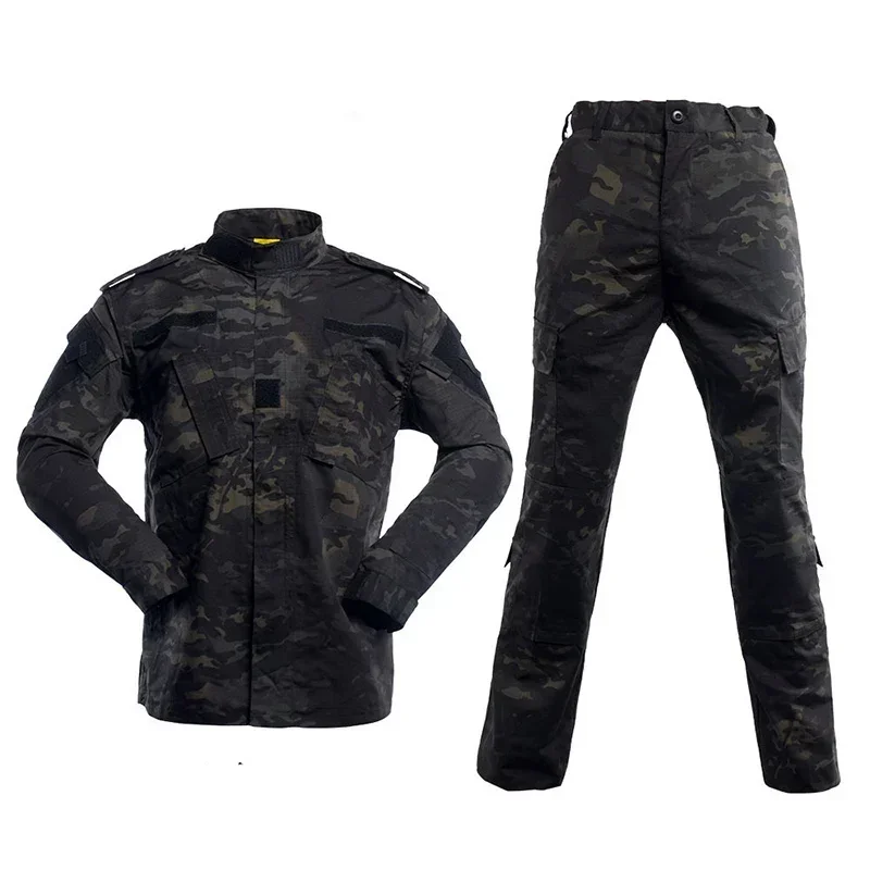 New Navy, camouflage suit, multi-terrain camouflage hunting suit, tactical hiking training jacket + trousers