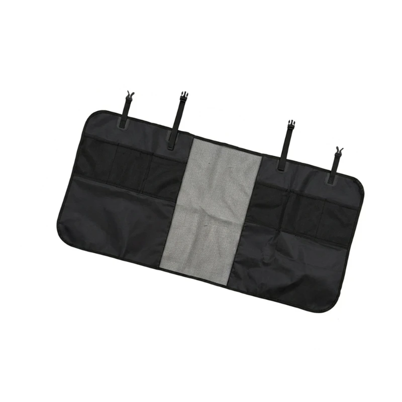 M76E Auto-Haustier-Absperrgitter mit Netzsitzbezug und Seitentaschen – Detail 1