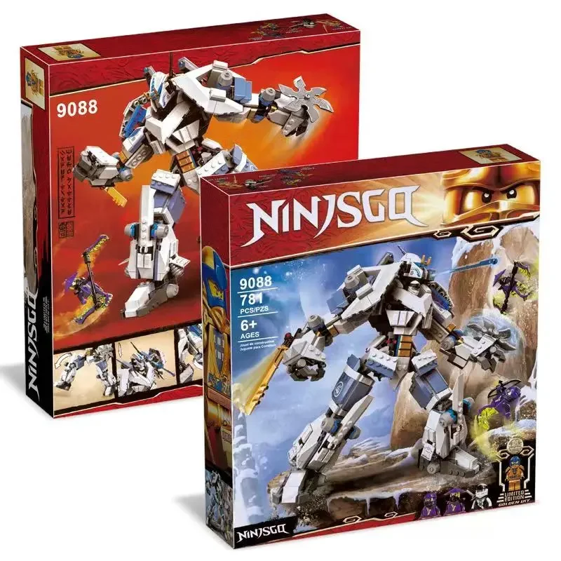 MINISO Disney Legacy Zane Titan Mech Battle 71738 TV Season 5 Building Blocks Classic Model Sets Bricks Christmas Gift Toys