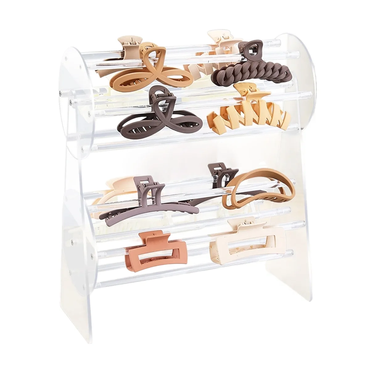 

Acrylic Claw Clip Organizer Holder,360-Degree Rotating Claw Clip Holder and Storage,Hair Clip Organizer Display