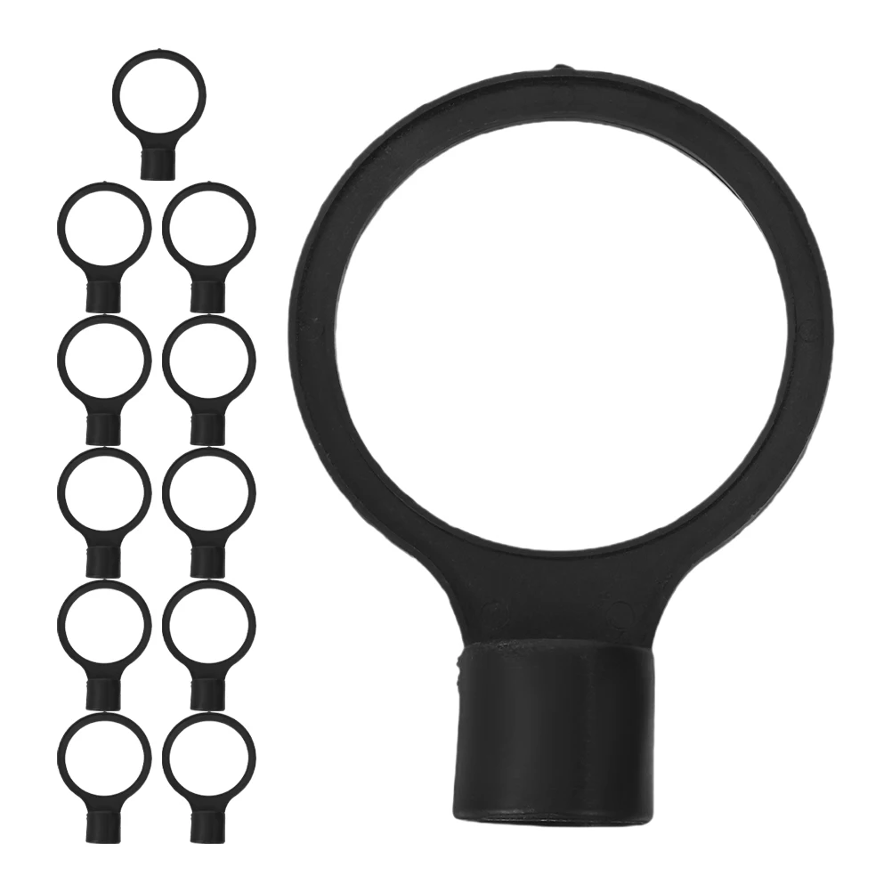 

12pcs Safety Cone Connector Telescopic Plastic Traffic Cones Link Barrier Chain Construction Kits Parking Warning Poles