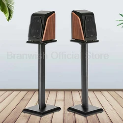 60cm/80cm 2pcs Speaker Stand Floor Bookshelf Surround Sound Audio Bracket Home Theater Wooden Sound Box Stand for Living Room