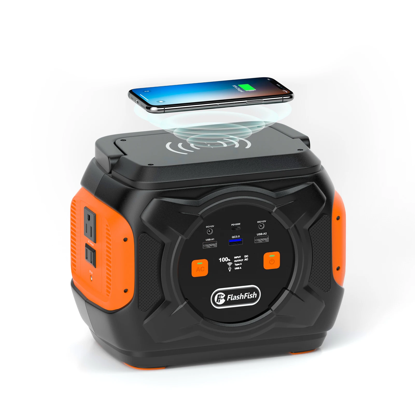 Flashfish A301 Portable Power Station 80000mAh/172Wh Solar Generator 320W CPAP Battery Power Station With Multiple Charging Mode