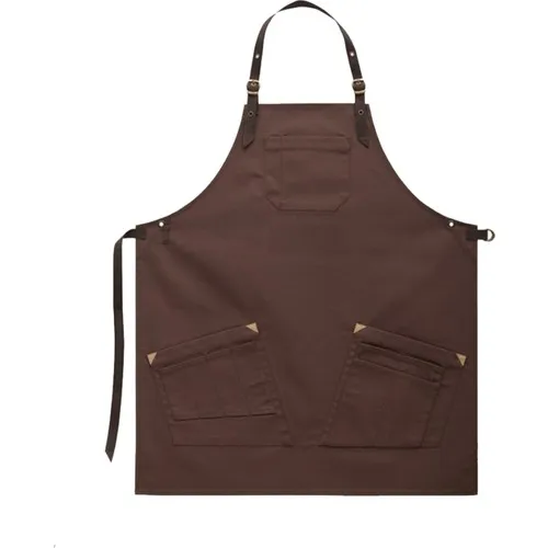 Medusa Forma Leather Shoulder Chef Barista Cook Barber Tattoo Waiter Apron Brown