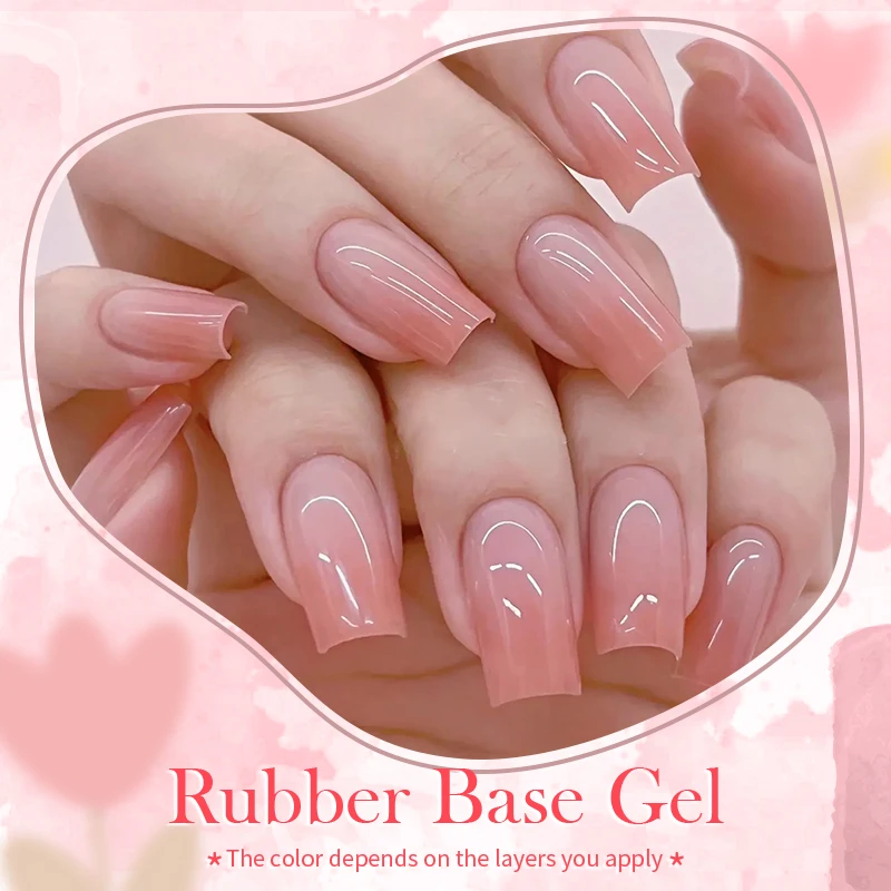 BORN PRETTY 15ml Gel Base de goma de Color gelatina Color camuflaje francés Rosa lechoso barniz de Gel UV autonivelante Soak Off Nail Art