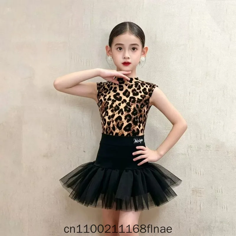 New Girl Latin Dance Practice Dance Costume Children's Professional High End Daily Performance Skirt 2026 Summer Set