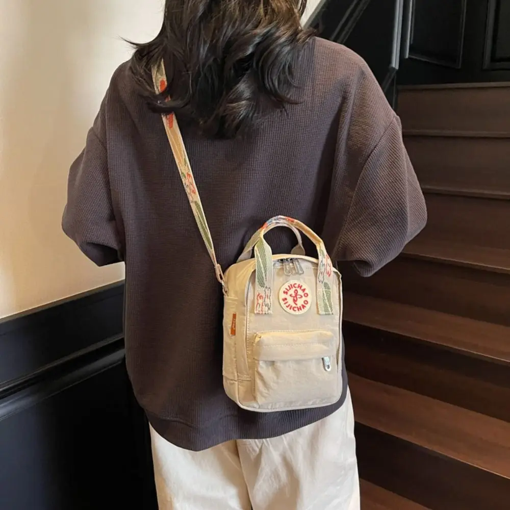 

New Trend Large Capacity Nylon Crossbody Bag Harajuku Portable Men Shoulder Bag Casual Korean Style Mobile Phone Pack Outdoor