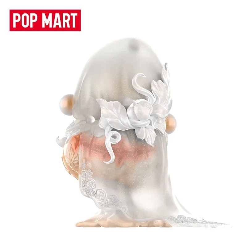 Oficial merch popmart crânio panda aliança da lua branca figura brinquedos figura de ação crânio panda modelo colecionável bonecas