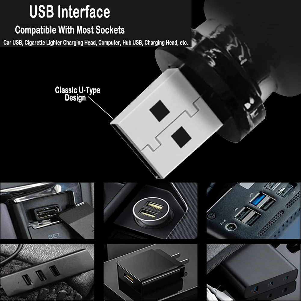 Universal 1PC USB Touch Control Auto LED Licht Atmosphäre Glühbirne Glühlampe LED Filament Schlafzimmer Nacht Dekoration Lampe – Detail 6