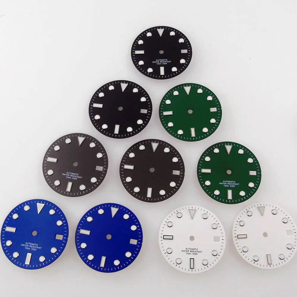 

28.5mm Watch Dial For NH35/ETA 2824/Miyota 8215/DG 2813/ST 1612 Black/White/Blue