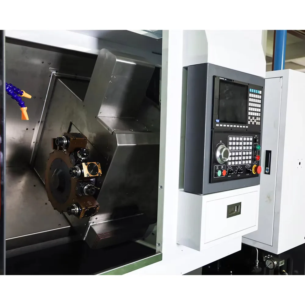 Hine torno CK52MY do CNC do moinho de giro do eixo de Taiwan de 4 eixos