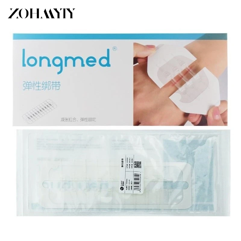 1/2/10Pcs Zipper Tie Wound Closure Patch Hemostatic Patch Wound Fast Suture Zipper Band-Aid Outdoor Portable Skin Care