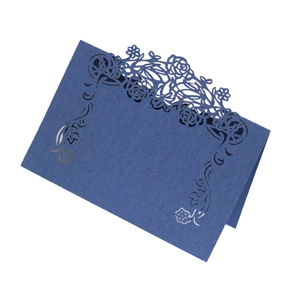 

50Pcs Seat Cards Paper Place Name Card Wedding Party Table Decoration Vintage Style Elegant Event Feasts Banquet