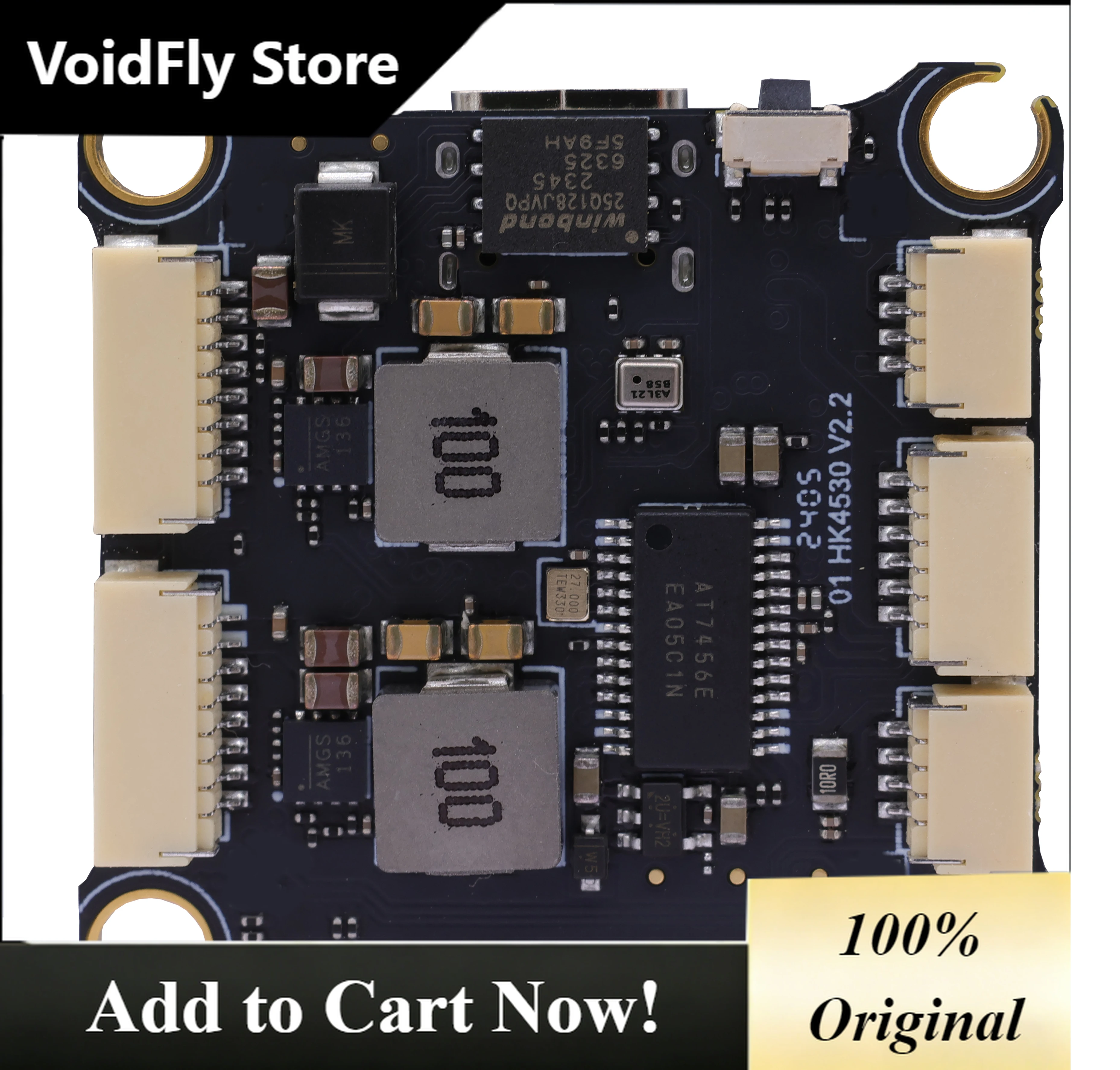 VoidFly HAKRC 4530 V3 Flight Controller 2S-6S Lipo Programmable LED Lights Built-in Current Sensor For 5-inch Drones Kits FPV UA