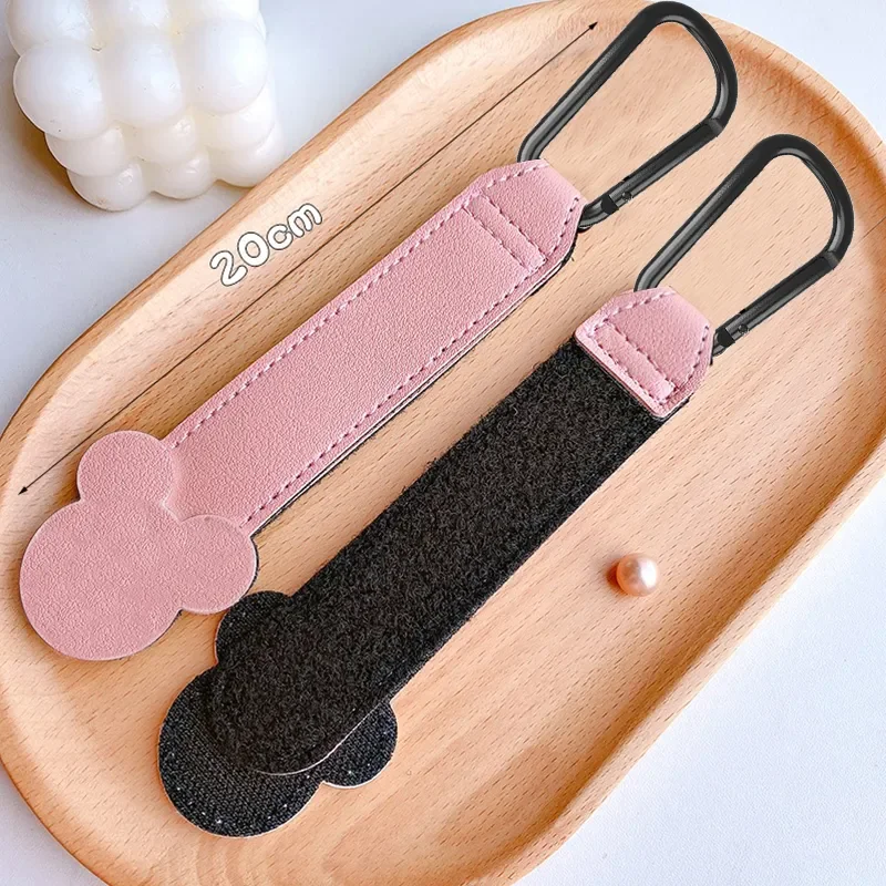 New Cartoon PU Leather Baby Bag Stroller Hook Rotatable Cart Organizer Pram Hook Pram Rotate 360 Degree Stroller Accessories