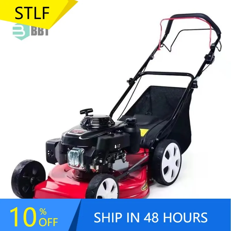 

XMSJ Hand-Pushed Lawn Mowers Home Use Small Fuel Mower