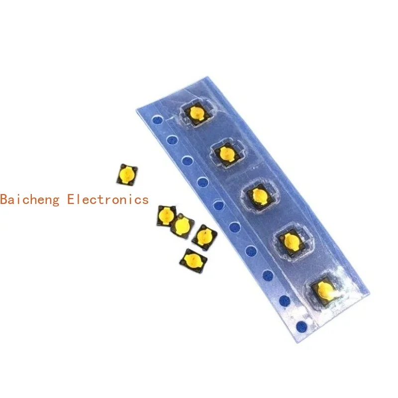 100PCS 2.6 * 3 * 0.65 patch 4-pin small and micro film button switch, light touch waterproof dust silicone point