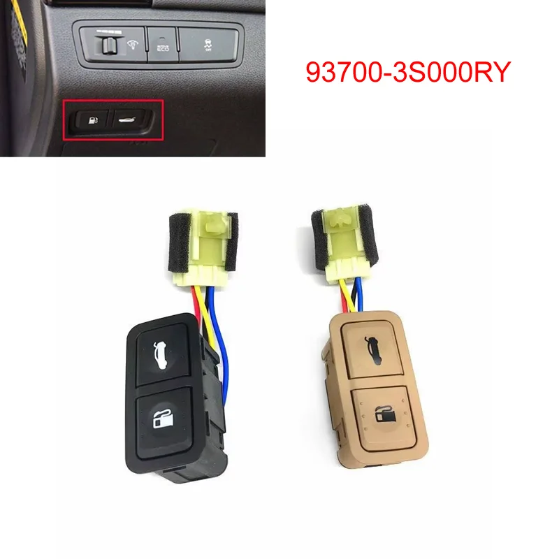 Trunk Lid Switch Fuel Door Opener Release Button for Hyundai Sonata YF i45 2011 2012 2013 2014 93700-3S000RY Replacement Parts