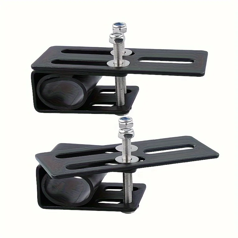 1Pc 범용 Led 라이트 바 루프 랙 마운트 브래킷 - 내구성이 뛰어난 철, Suv 및 오프로드 차량용 드릴 설치 없음 썸네일 6