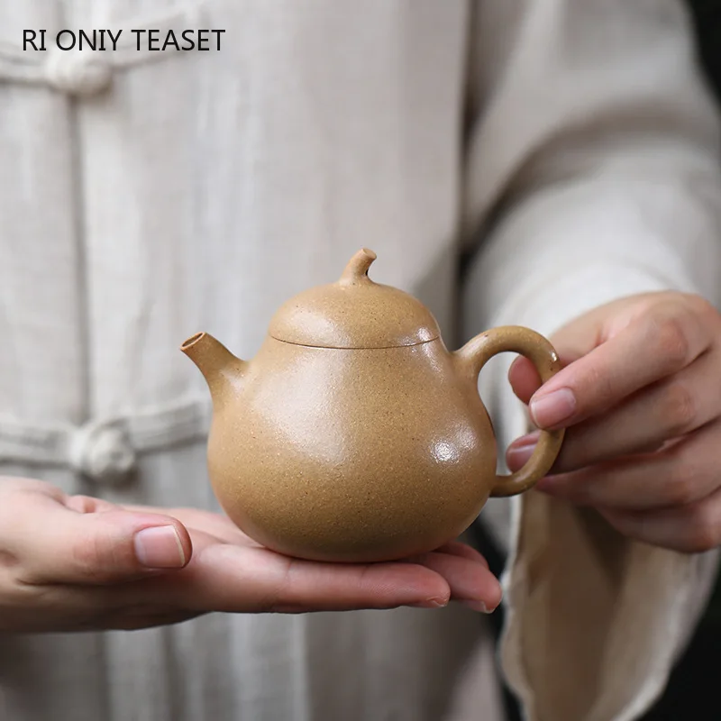 170ml Chinese Yixing Purple Clay Teapots Beauty Kettle Famous Artists HandmadeRaw Ore Section Mud Tea Pot Zisha Tea Set Teaware