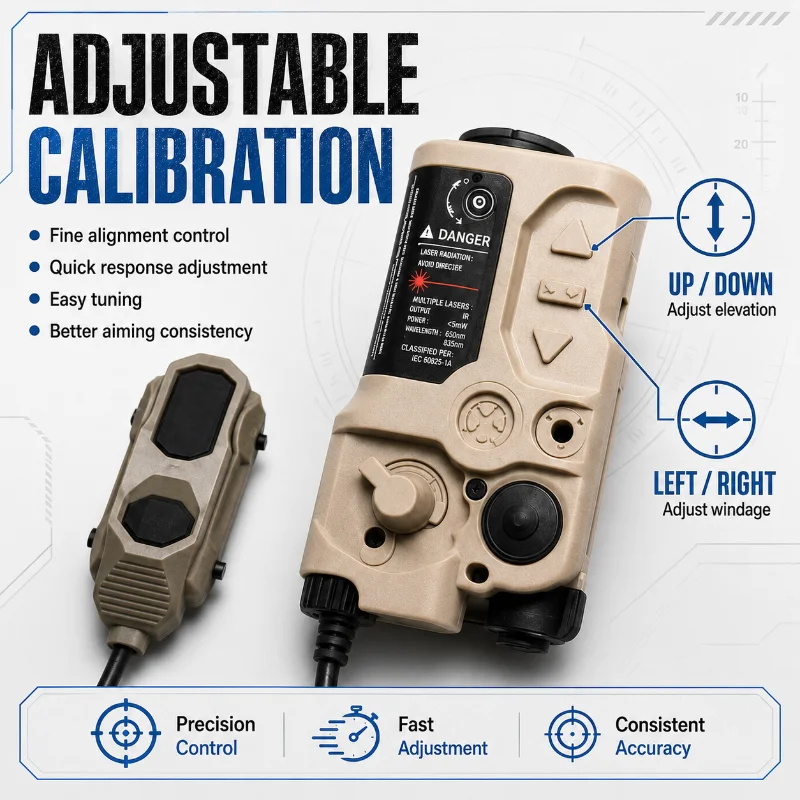 Outdoor Hobby Game RAID-X Alignment Unit Multi Adjust Calibration Wired Remote Control Button Rail Mount Toy Parts