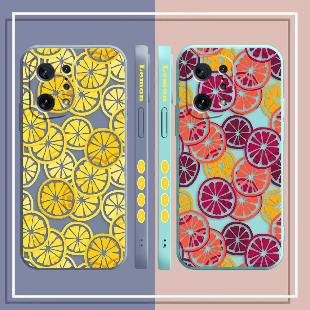 Phone Case For OPPO OPPO FIND X5 X6 X3 X2 REALME 5 6 7 X7 X50 RENO ACE 2 4G 5G PRO Case Cover Funda Cqoue Shell Capa Toast Lemon