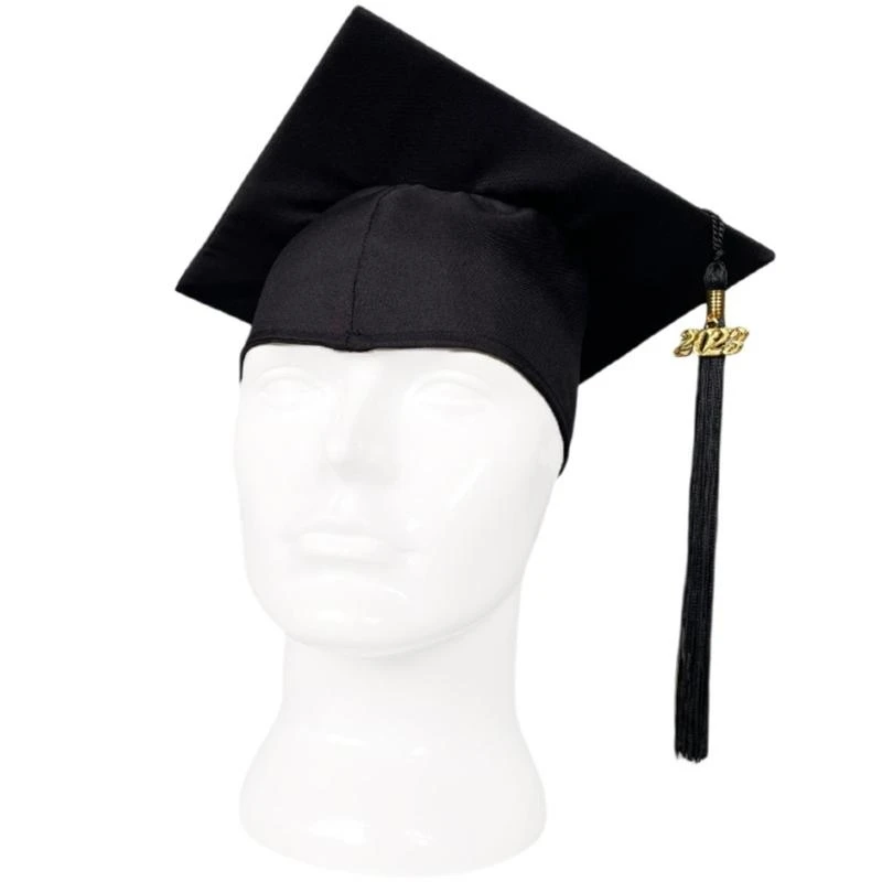 

5ASD Выпускная шапка GRAD Бакалавр 2023 Выпускная кепка с кисточками для выпускников Бакалавр средней школы Кепка для