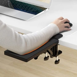 Ergonomic Adjustable Computer Desk Extender Arm Wrist Rest Support Bracket, Collapsible, Make Your Arms Easier (Black)