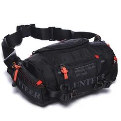 Men Waist Pack Hip Bum Sling Chest Bag Travel Sports Casual Multi-purpose Pockets Oxford Messenger Male Belt Fanny Pack Bag