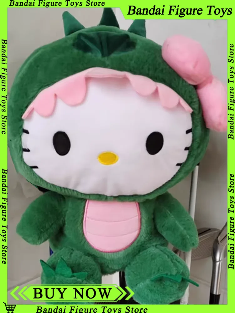 

80 см Sanrio динозавр Hello Kitty плюшевая игрушка Kawaii аниме большая плюшевая подушка милая 35/50/65 см мультяшная мягкая кукла Рождественский подарок