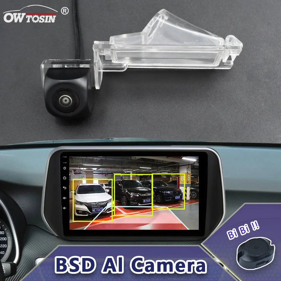 

AHD 1080P ADAS AI Car Vehicle view Camera For Dodge Caliber SXT 5D 2008 2009 2010 2011 2012 BSD Blind Spot Radar Alarm Monitor