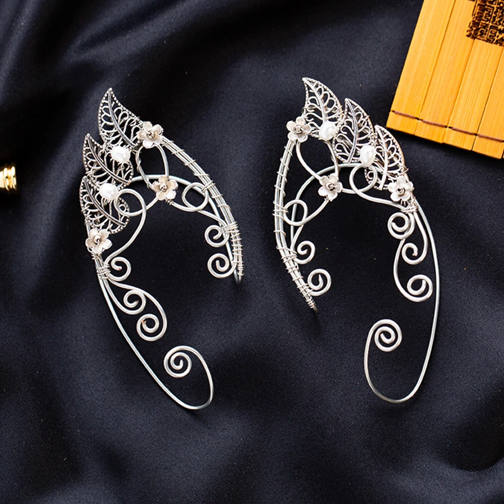 

Leaf Earrings Elf Ear Cuffs Copper Clip Women Non Piercing Comfortable Fashion Accessories Leaf Shape Curvy Style Birthday Gifts