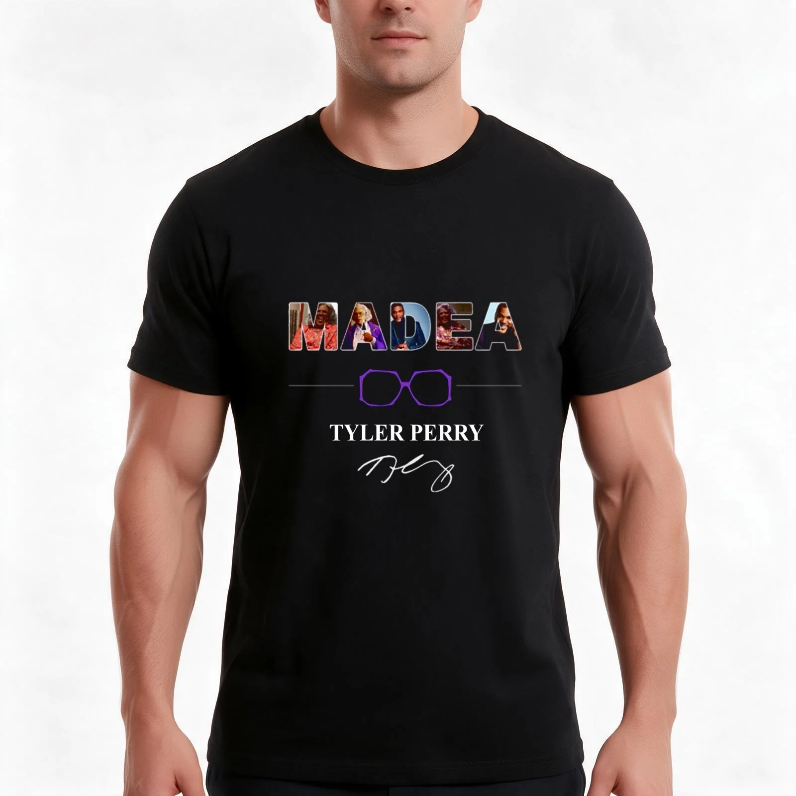 Madea Tyler Perry Gift T-Shirt, Summer Casual Cotton Tee, Oversized Streetwear Tops, Vintage Graphic Print, Unisex Men Women