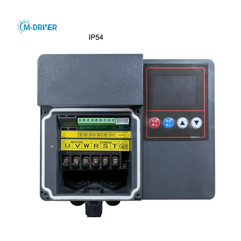 Picture 5: IP54 Vfd Single Phase 220V 0.75kw 1.5kw Low Noise Variable Frequency Drive for Motor Pump Fan