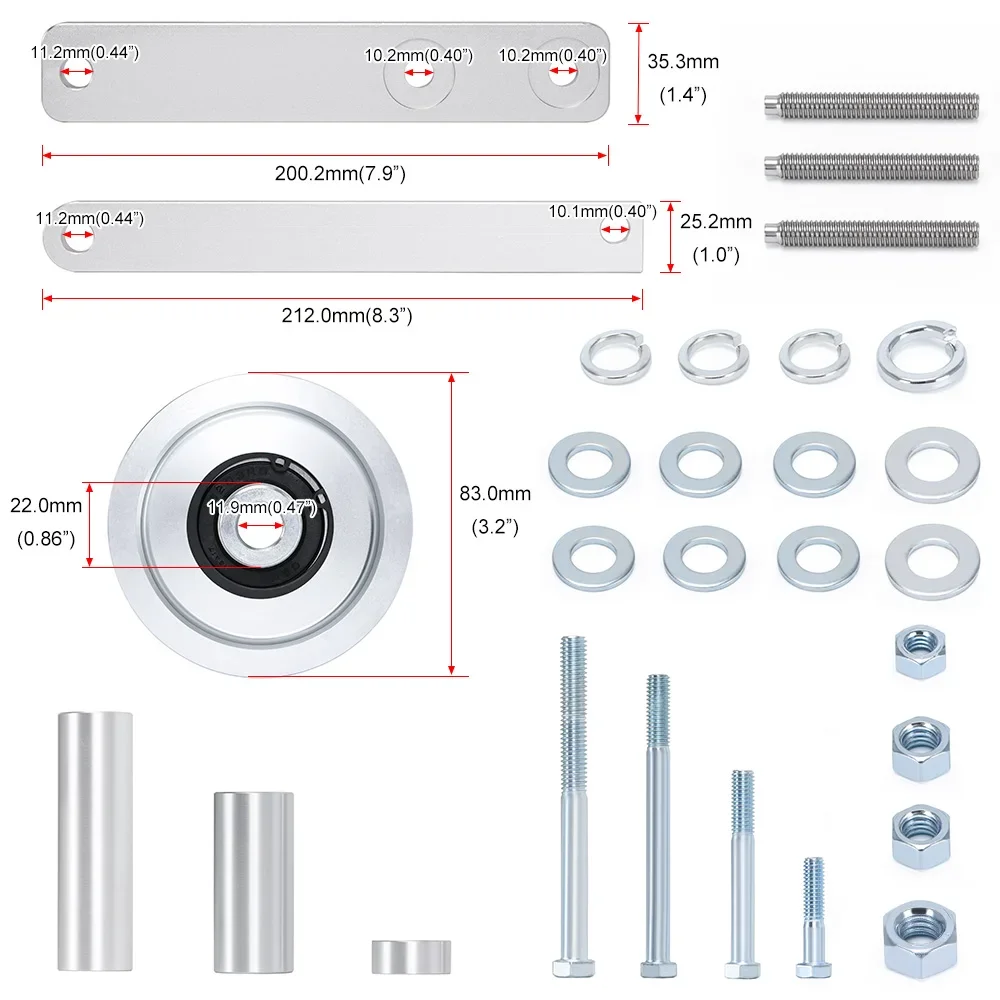 BONTO 121212 Car Off Road Race Air Pump Kit Smog Pump Pulley Kit For 1985-1991 Chevrolet Corvette C4 L98