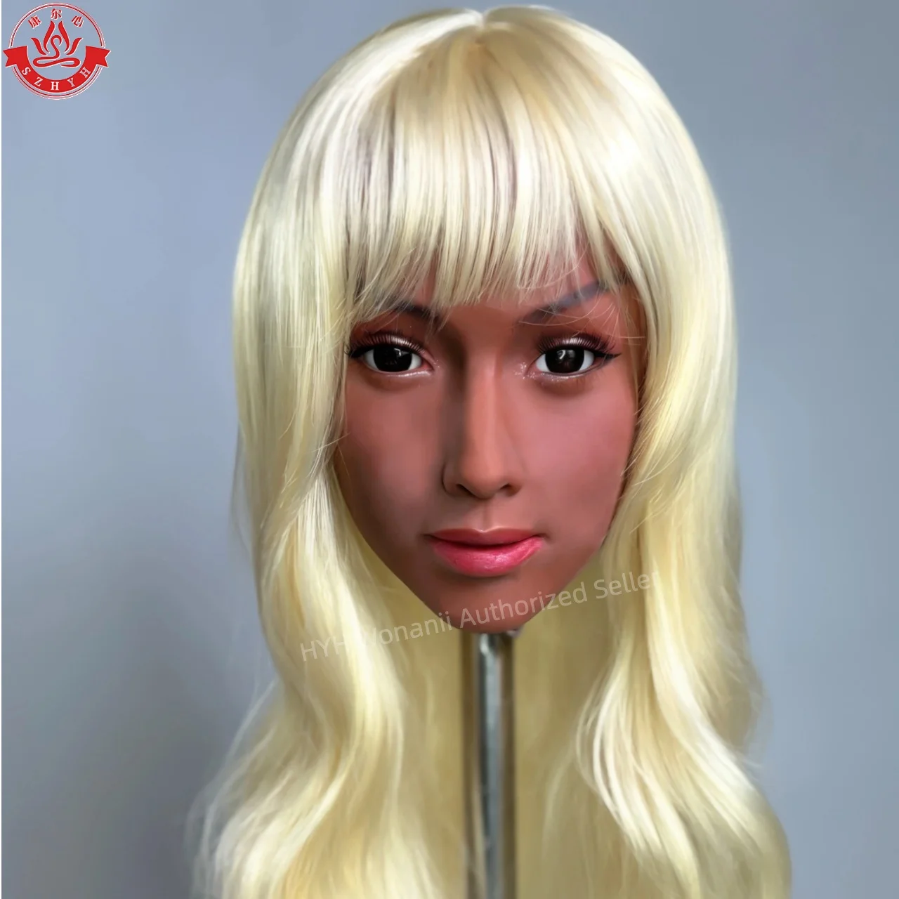 Oneani Food Grade TPE Big Head HYH-THB-KX-0009، واجهة M16، ممارسة مكياج مفتوحة الفم، تصميم تصفيفة الشعر، عرض المجوهرات