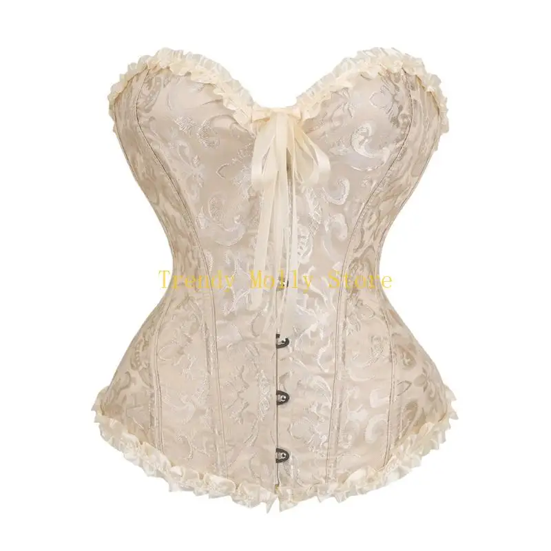 N5KB ريترو ستايل كورسيه فوقي للنساء ملابس داخلية للنساء حفلة موسيقية الحدث ملابس يومية