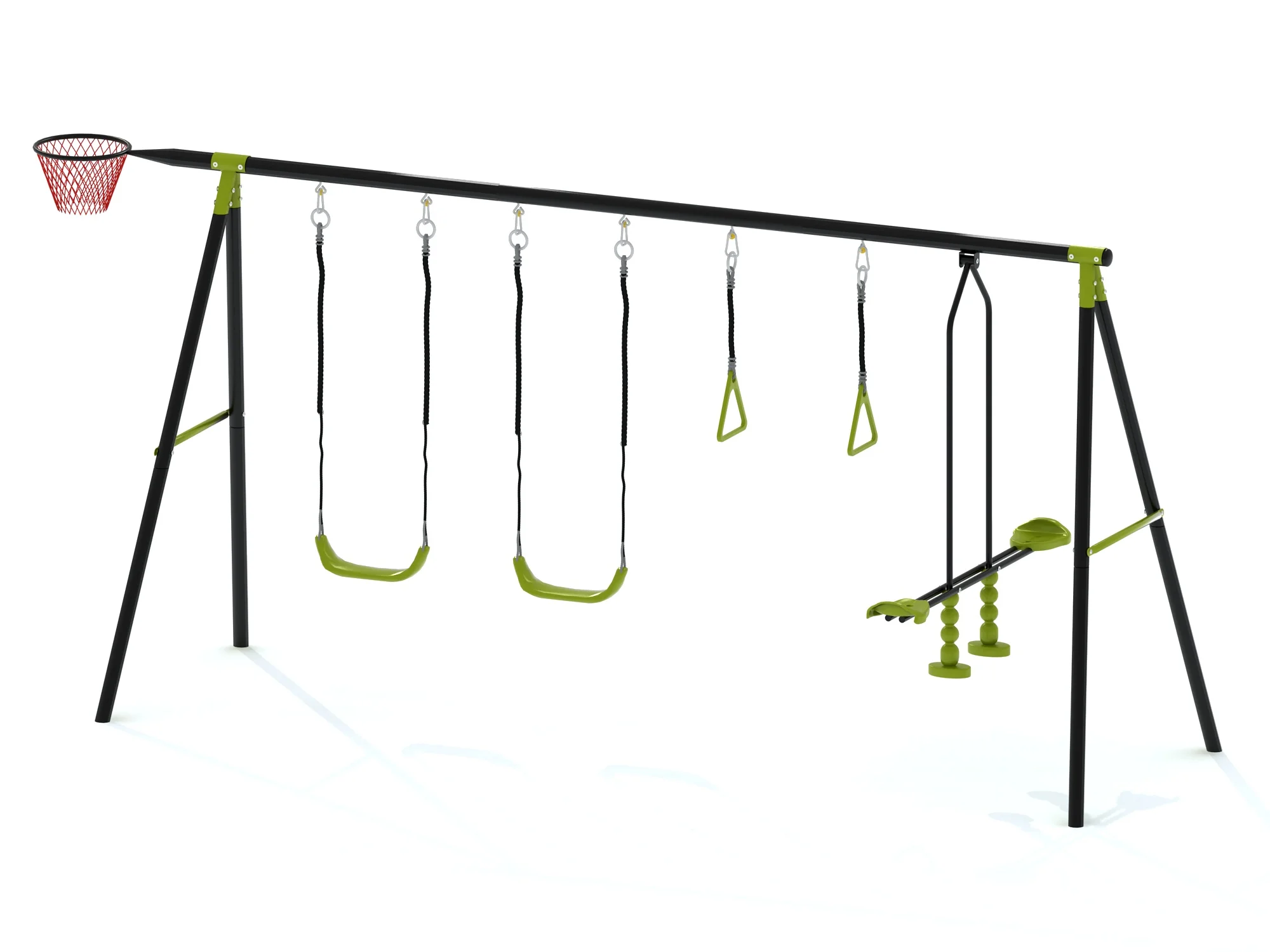 Factory Wholesale High Quality Durable Outdoor Waterproof Lawn Swing with Basketball Hoop