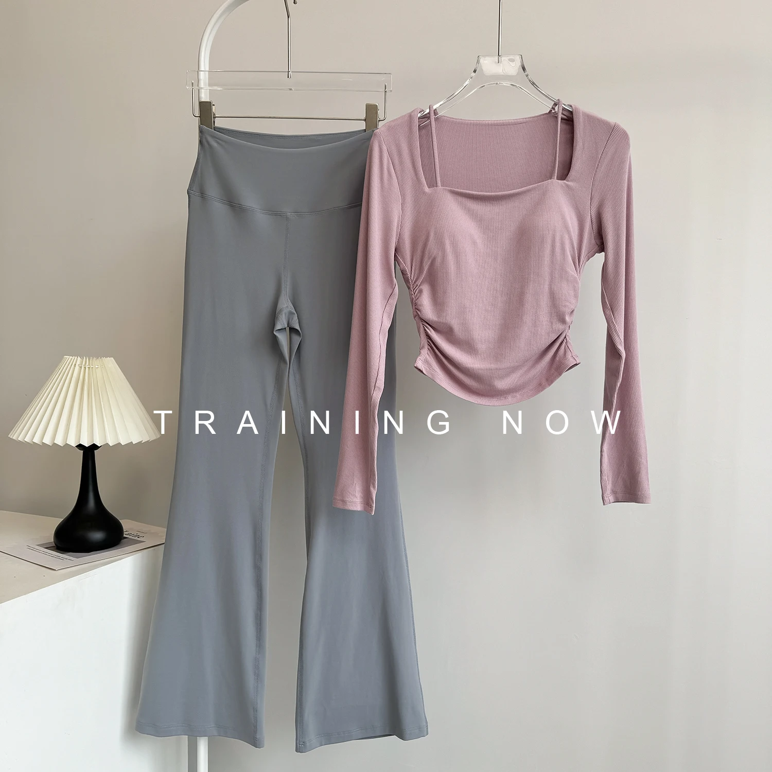 combinaison-de-fitness-haut-de-gamme-pour-femmes-celebrite-d'internet-entrainement-de-course-haut-de-sport-amincissant-taille-haute-coupe-botte-nue-automne