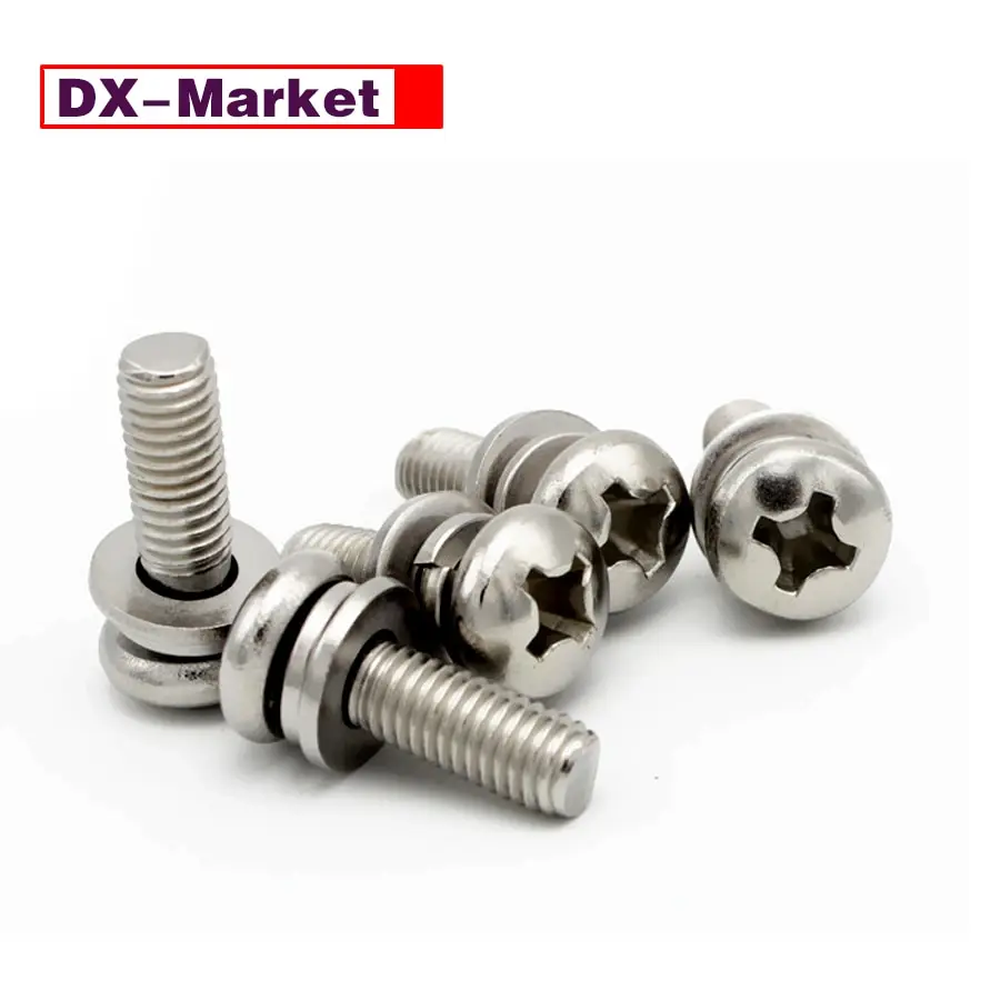 

M3 Cross Pan Head Combination Screw ,304 Stainless Steel Fasteners ,A021