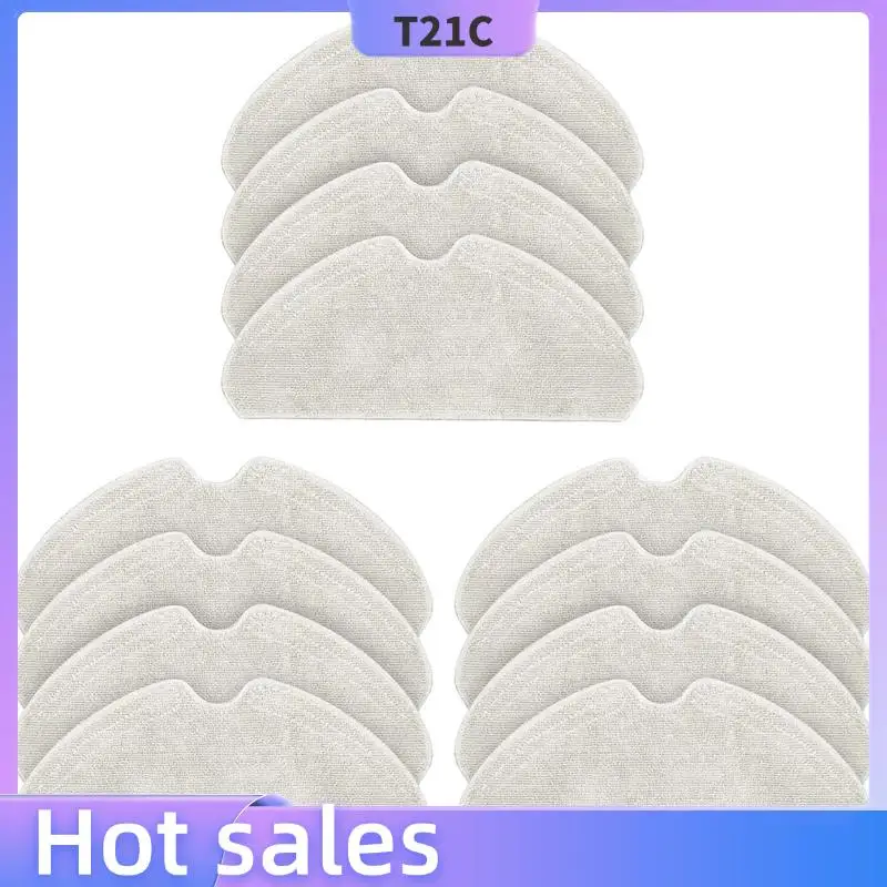 

T21C 12 Pack Replacement Mop Pads For Dreame D10S, D10S PRO, D9 Max, F9 PRO Robot Vacuum Cleaner, Washable Reusable Mop Pad