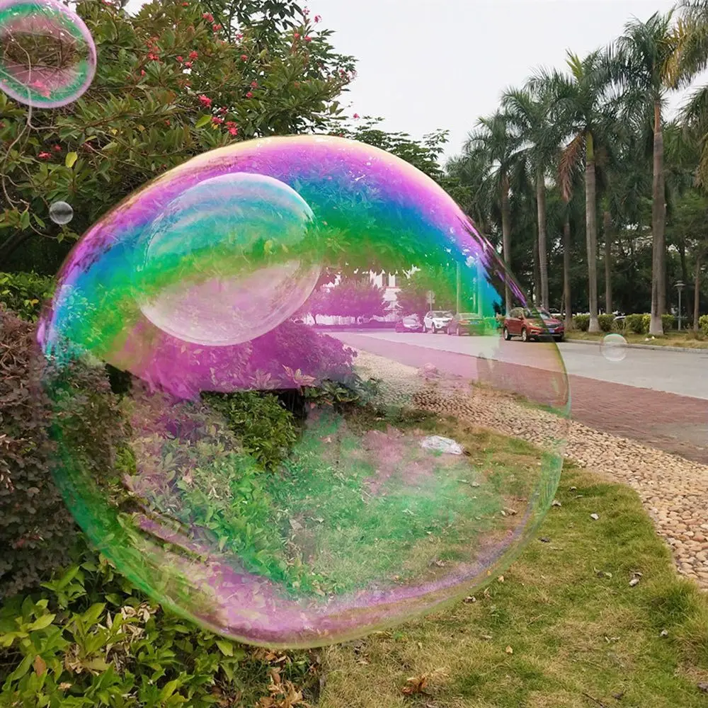 Haste dupla cordão bolha vara destacável grande bolha vara bolha anel desempenho adereços