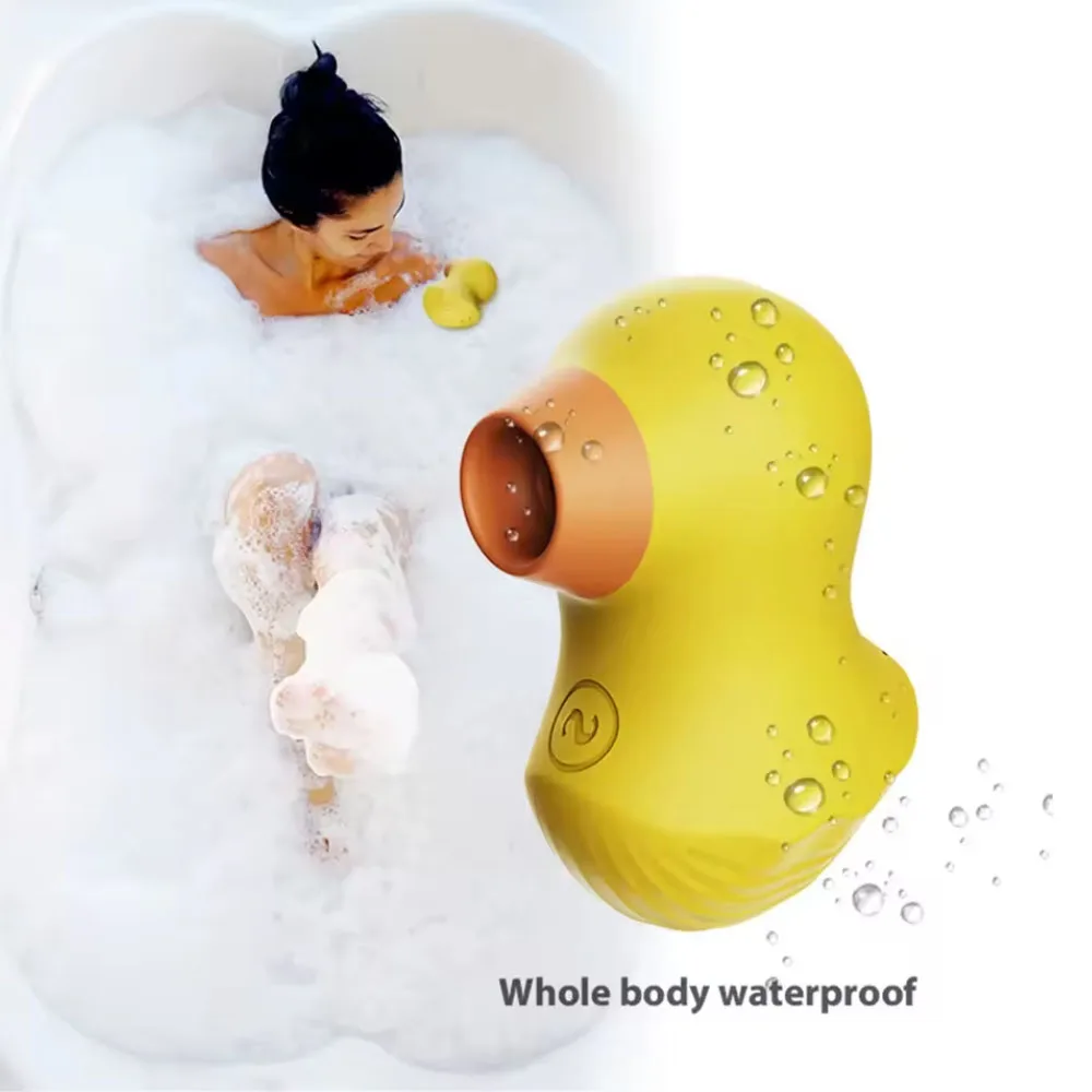 ليتل الأصفر بطة مص هزاز الحلمة البظر تحفيز الإناث الاستمناء آلة الجنس للنساء الجنس لعب الكبار #4